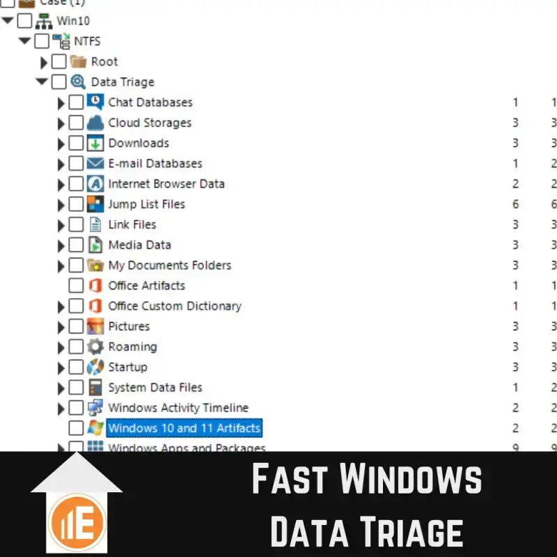 Schnelle Windows-Daten-Triage mit E3:UNIVERSAL für digitale Untersuchungen von Dateien, E-Mails, Downloads und mehr.