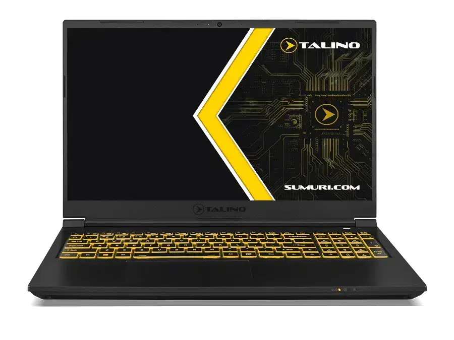 SUMURI TALINO KA-L Alpha Laptop mit beleuchteter Tastatur und futuristischem Display Design
