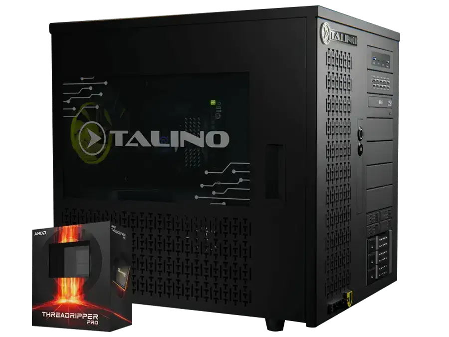 SUMURI TALINO KA-AMD PRO Threadripper High-Performance Computer in Schwarz