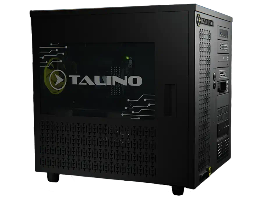 SUMURI TALINO KA-501 leistungsstarker Computer für digitale Forensik in schwarzem Gehäuse