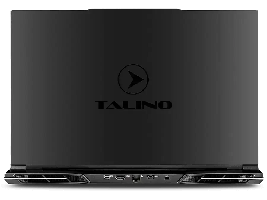 Rückansicht eines SUMURI TALINO KA-L Laptop für eDiscovery und Incident Response