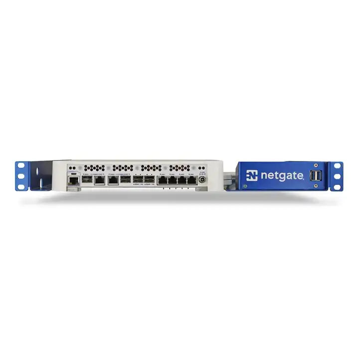 Netgate 4200/6100 1U Rackmount-Kit, Frontansicht.