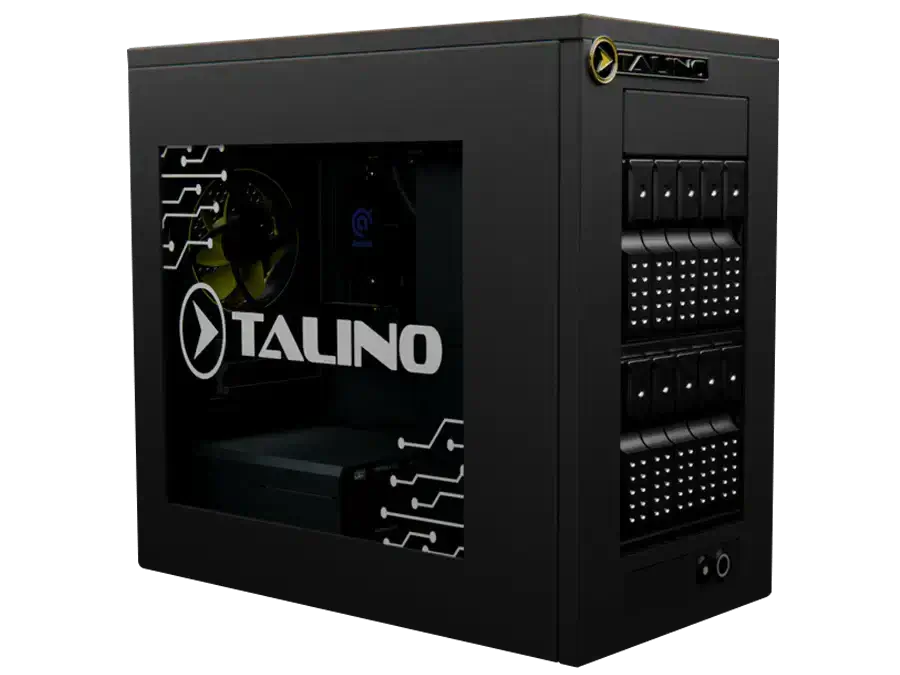 SUMURI TALINO KA-Nano Server, effizienter und leistungsstarker Server, schwarz, für professionelle IT-Anwendungen und Datenverarbeitung