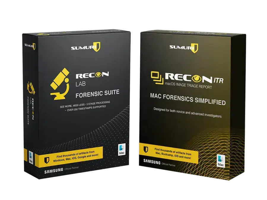 RECON LAB und RECON ITR Softwarepaket für forensische Untersuchungen.