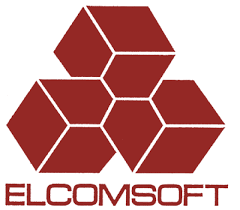 Elcomsoft Firmenlogo mit roten geometrischen Würfeln