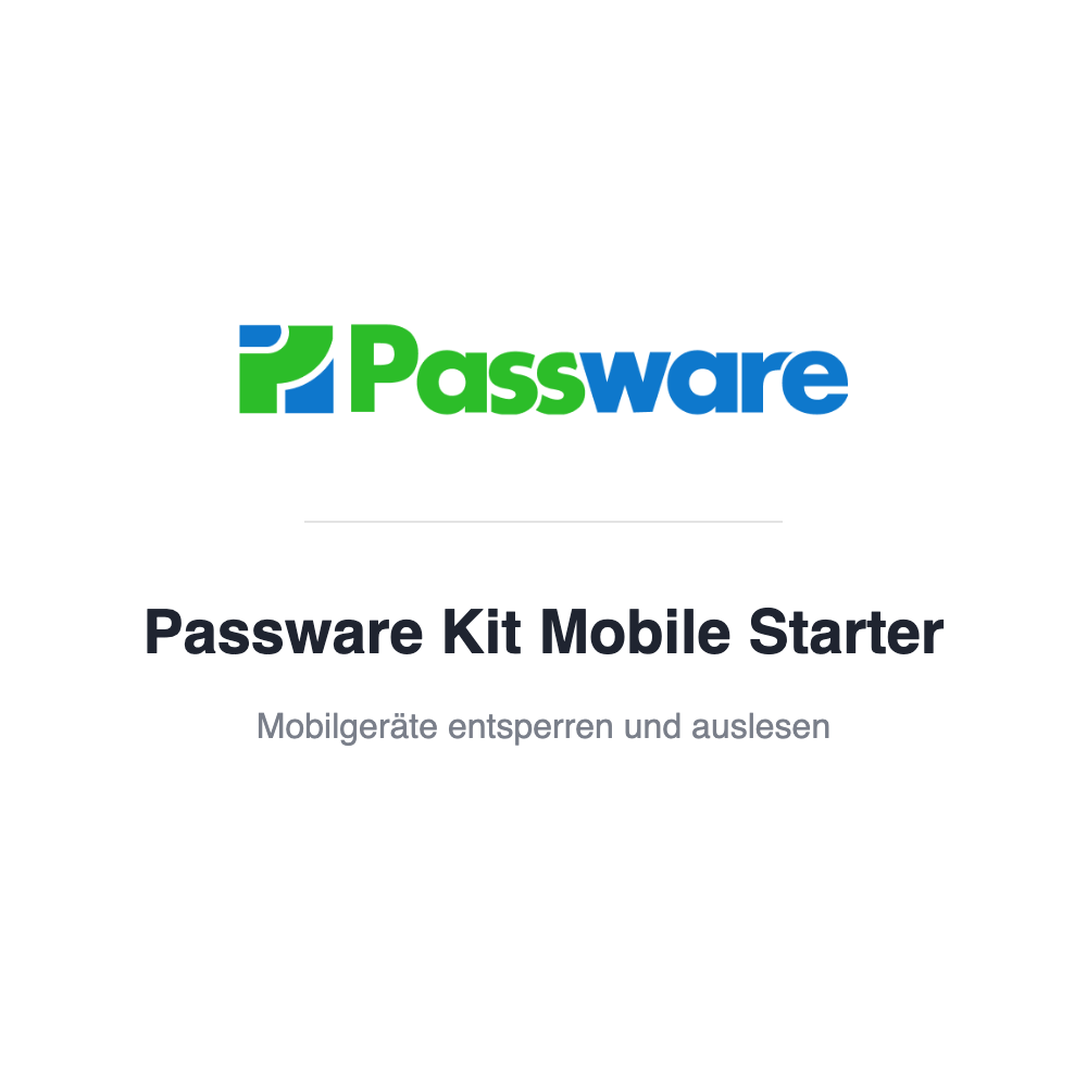 Passware Kit Mobile Starter