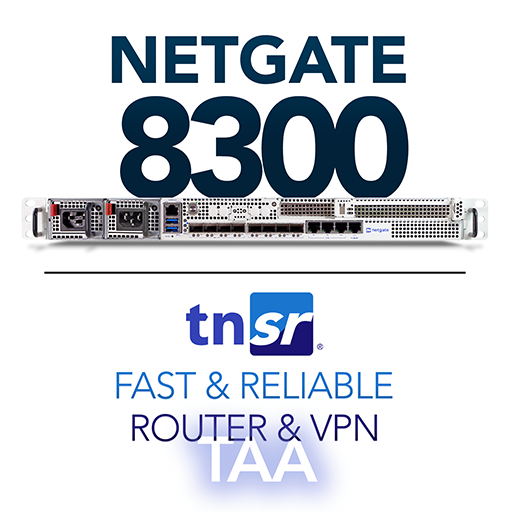 Netgate 8300 TAA mit TNSR-Software in TAA-konformer Ausführung